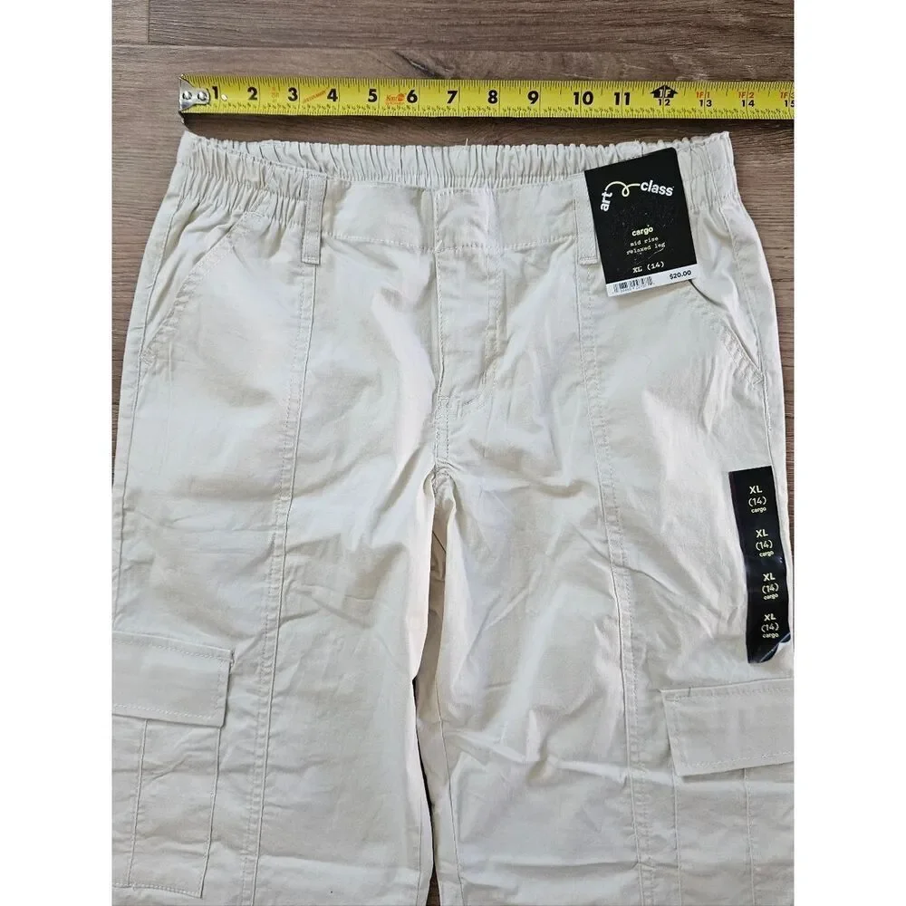 Art Class Cream Utility Cargo Pants Size XL